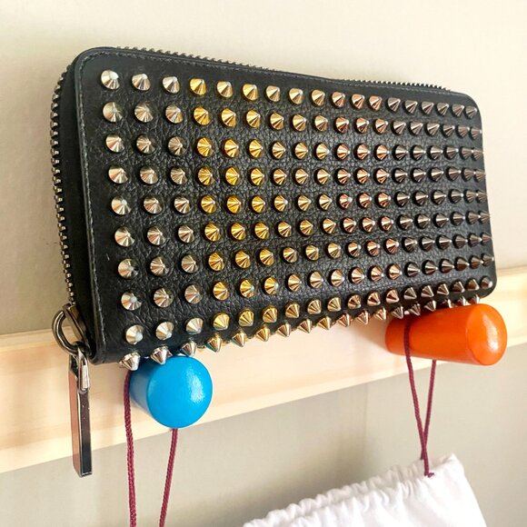 Christian Louboutin Panettone Multishade Metallic Zippy Long Wallet w/ Dust Bag - Picture 1 of 15